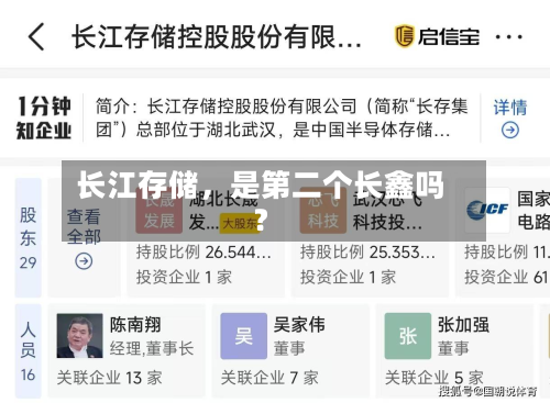 长江存储	，是第二个长鑫吗？-第2张图片