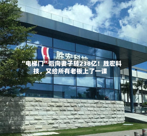 “电梯门	”后向妻子转238亿！胜宏科技，又给所有老板上了一课-第2张图片