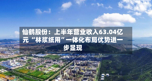 仙鹤股份：上半年营业收入63.04亿元 “林浆纸用”一体化布局优势进一步显现-第3张图片