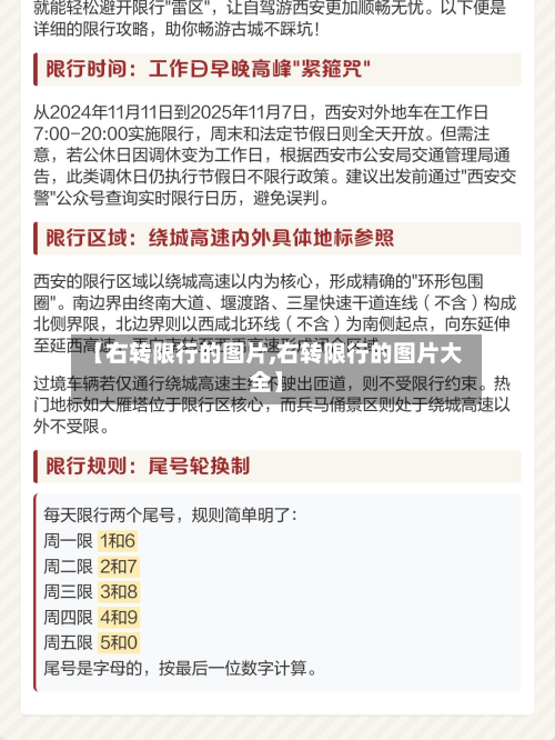 【右转限行的图片,右转限行的图片大全】