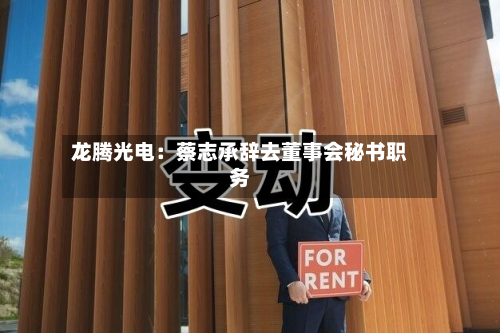 龙腾光电：蔡志承辞去董事会秘书职务-第2张图片