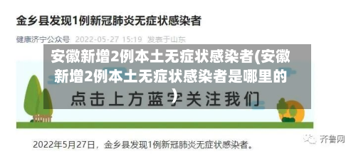 安徽新增2例本土无症状感染者(安徽新增2例本土无症状感染者是哪里的)-第2张图片