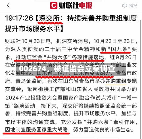 002674，被证监会立案调查-第2张图片